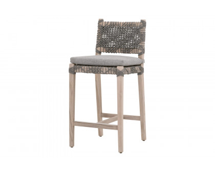 Essentials Woven Costa Outdoor Counter Stool - Performance Dove