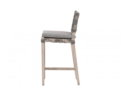 Essentials Woven Costa Outdoor Counter Stool - Performance Dove