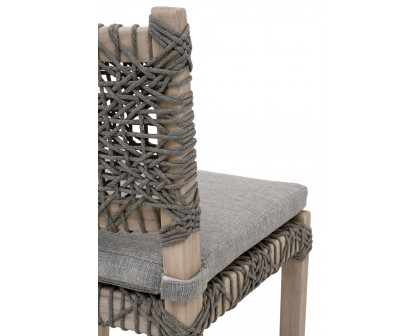 Essentials Woven Costa Outdoor Counter Stool - Performance Dove