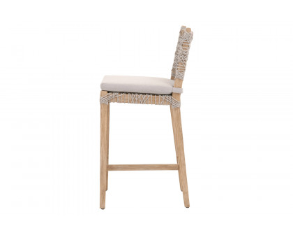 Essentials Woven Costa Counter Stool - Taupe