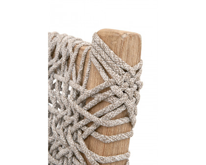 Essentials Woven Costa Counter Stool - Taupe