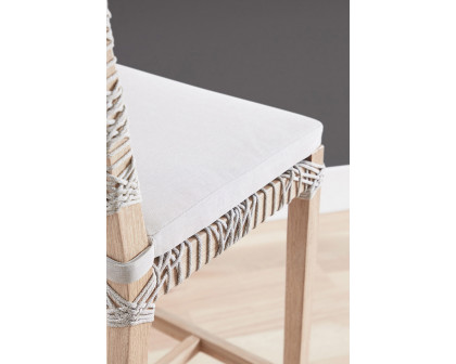 Essentials Woven Costa Counter Stool - Taupe