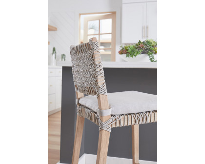 Essentials Woven Costa Counter Stool - Taupe