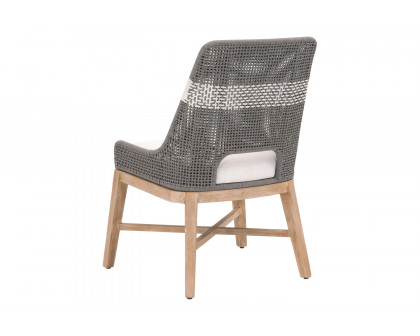 Essentials Woven Tapestry Dining Chair, Set of 2 - Dove Flat Rope