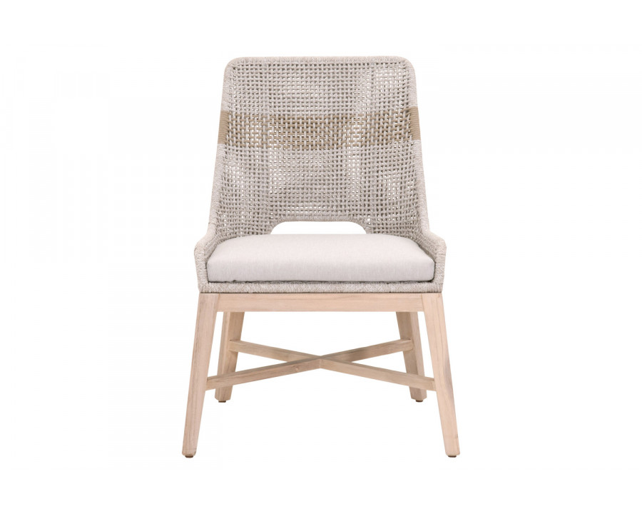 Essentials Woven Tapestry Outdoor Dining Chair, Set of 2 - Taupe