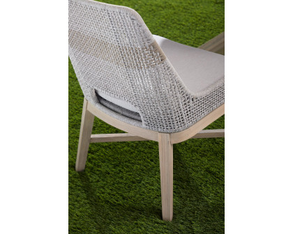 Essentials Woven Tapestry Outdoor Dining Chair, Set of 2 - Taupe