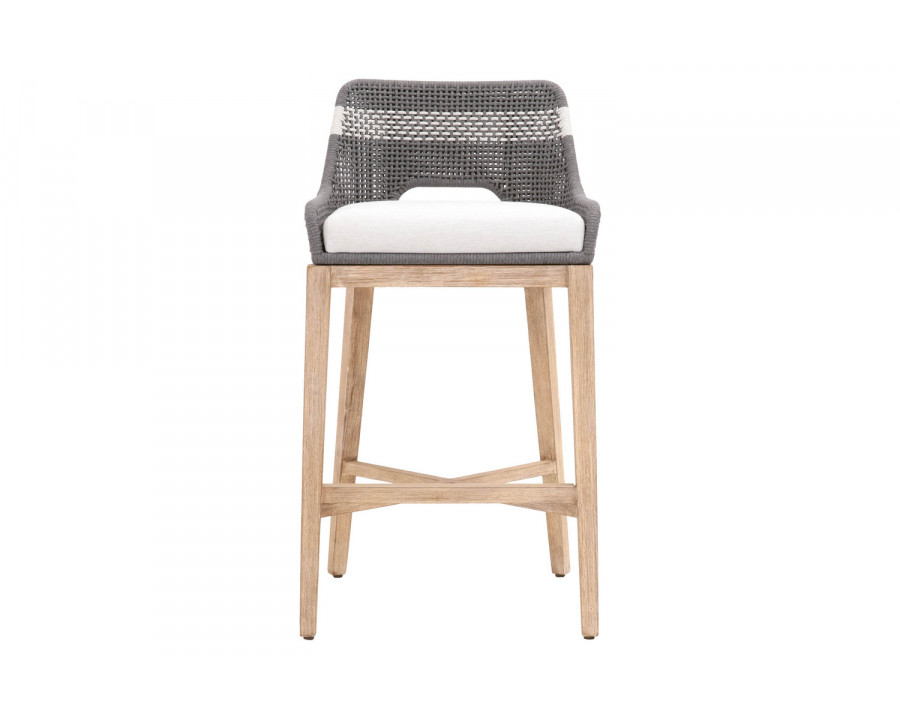 Essentials Woven Tapestry Barstool - Dove Flat Rope