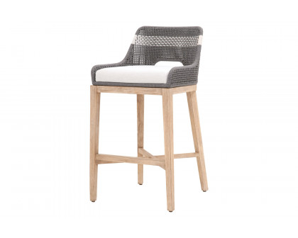 Essentials Woven Tapestry Barstool - Dove Flat Rope