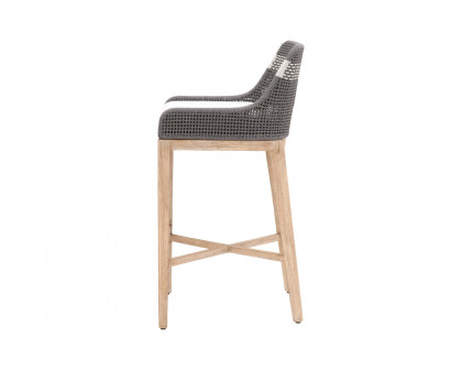 Essentials Woven Tapestry Barstool - Dove Flat Rope