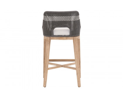 Essentials Woven Tapestry Barstool - Dove Flat Rope