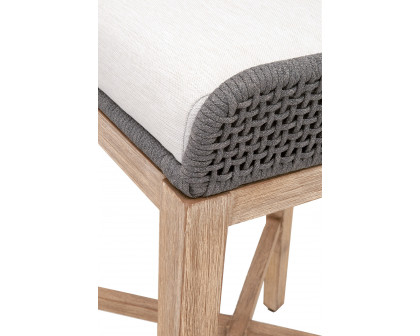 Essentials Woven Tapestry Barstool - Dove Flat Rope