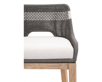 Essentials Woven Tapestry Barstool - Dove Flat Rope