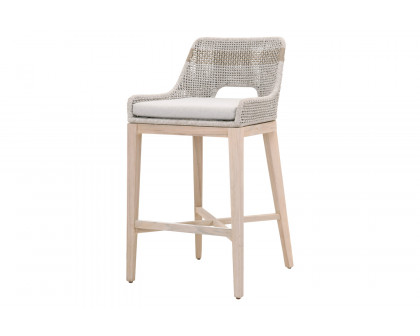 Essentials Woven Tapestry Outdoor Barstool - Taupe