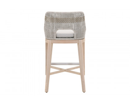 Essentials Woven Tapestry Outdoor Barstool - Taupe