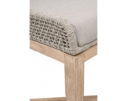 Essentials Woven Tapestry Barstool - Taupe White