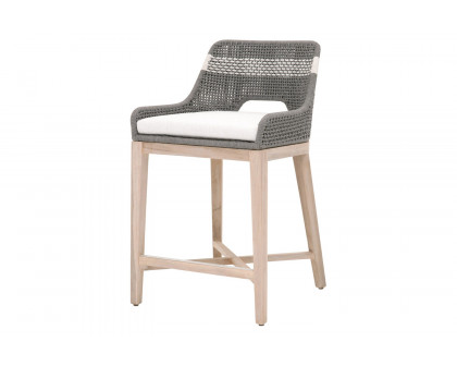 Essentials - Woven Tapestry Outdoor Counter Stool