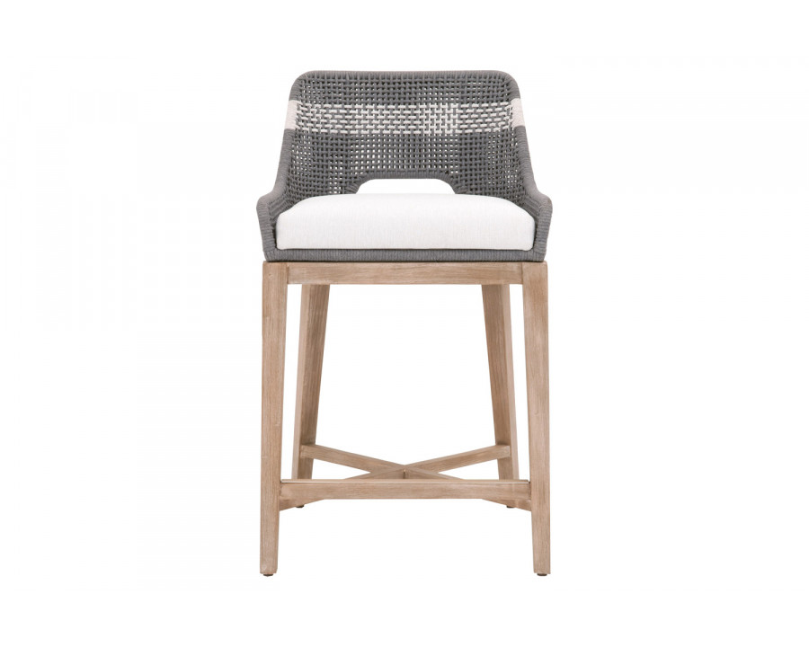 Essentials Woven Tapestry Counter Stool - Dove Flat Rope