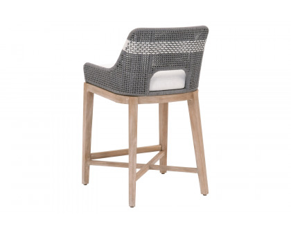 Essentials Woven Tapestry Counter Stool - Dove Flat Rope