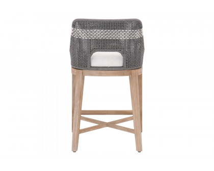 Essentials Woven Tapestry Counter Stool - Dove Flat Rope