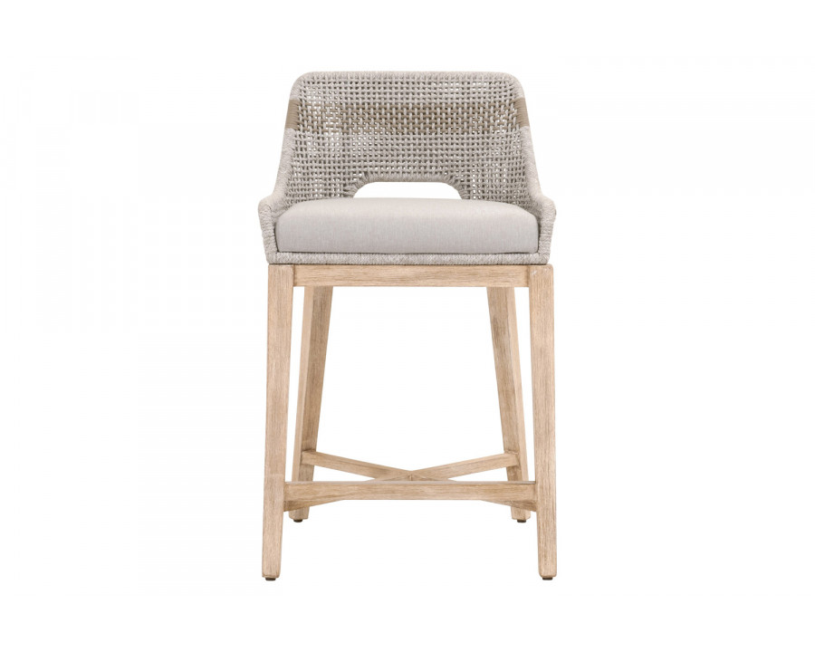 Essentials Woven Tapestry Counter Stool - Taupe White