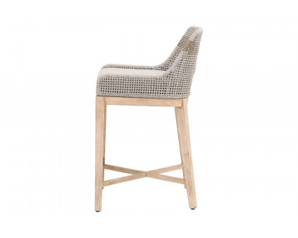 Essentials Woven Tapestry Counter Stool - Taupe White