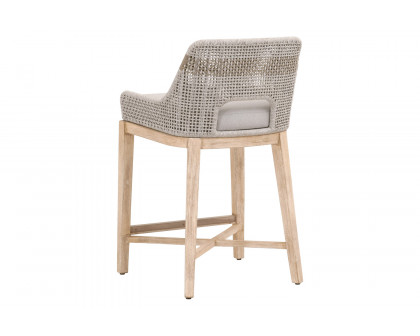 Essentials Woven Tapestry Counter Stool - Taupe White