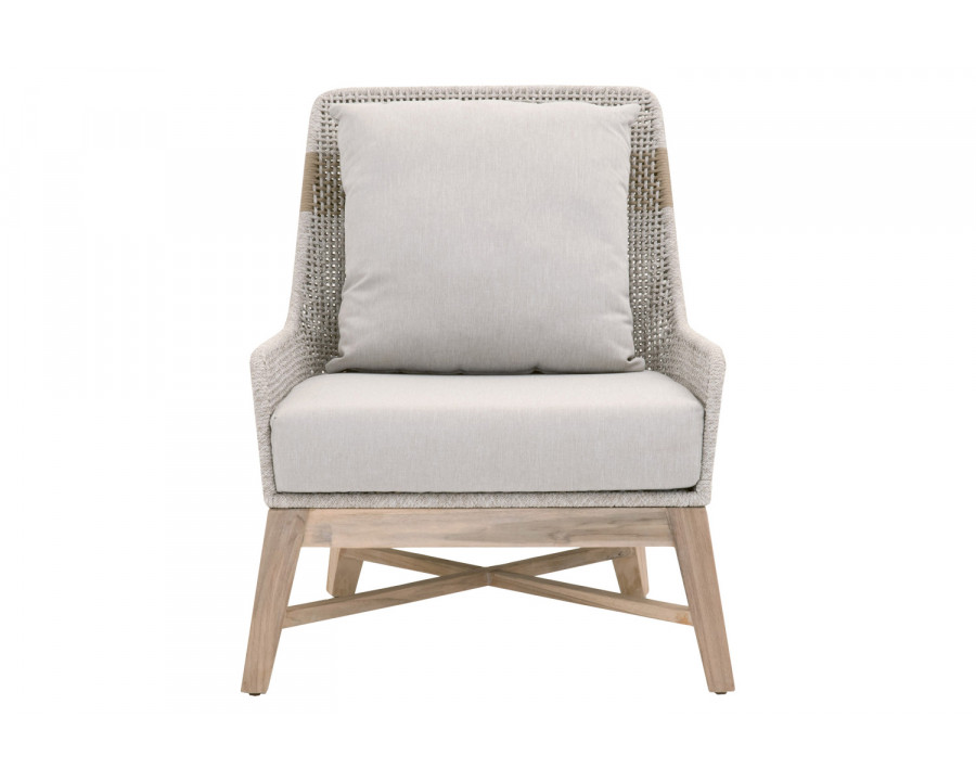 Essentials - Woven Tapestry Outdoor Club Chair in Taupe