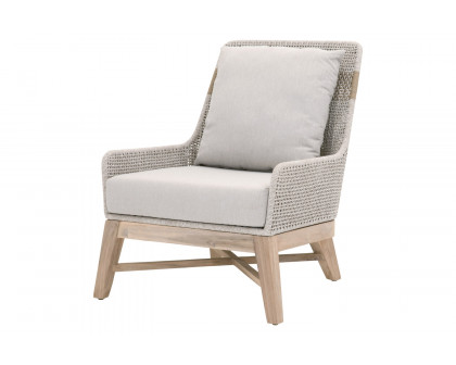 Essentials - Woven Tapestry Outdoor Club Chair in Taupe