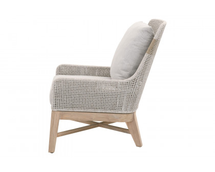 Essentials - Woven Tapestry Outdoor Club Chair in Taupe