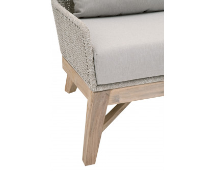 Essentials - Woven Tapestry Outdoor Club Chair in Taupe