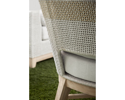 Essentials - Woven Tapestry Outdoor Club Chair in Taupe