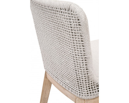 Essentials Woven Mesh Counter Stool - White Speckle Natural Gray