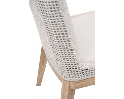 Essentials Woven Mesh Dining Chair, Set of 2 - White Speckle Natural Gray