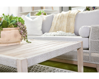 Essentials Woven Wrap Outdoor Coffee Table - Taupe