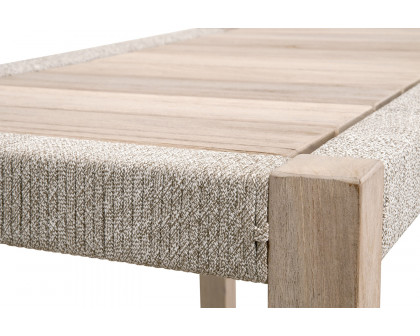 Essentials - Woven Wrap Outdoor Console Table in Taupe