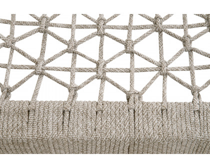 Essentials - Woven Wrap Outdoor Console Table in Taupe