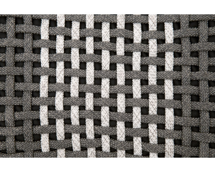 Essentials Woven Cross Accent Cube - Dove