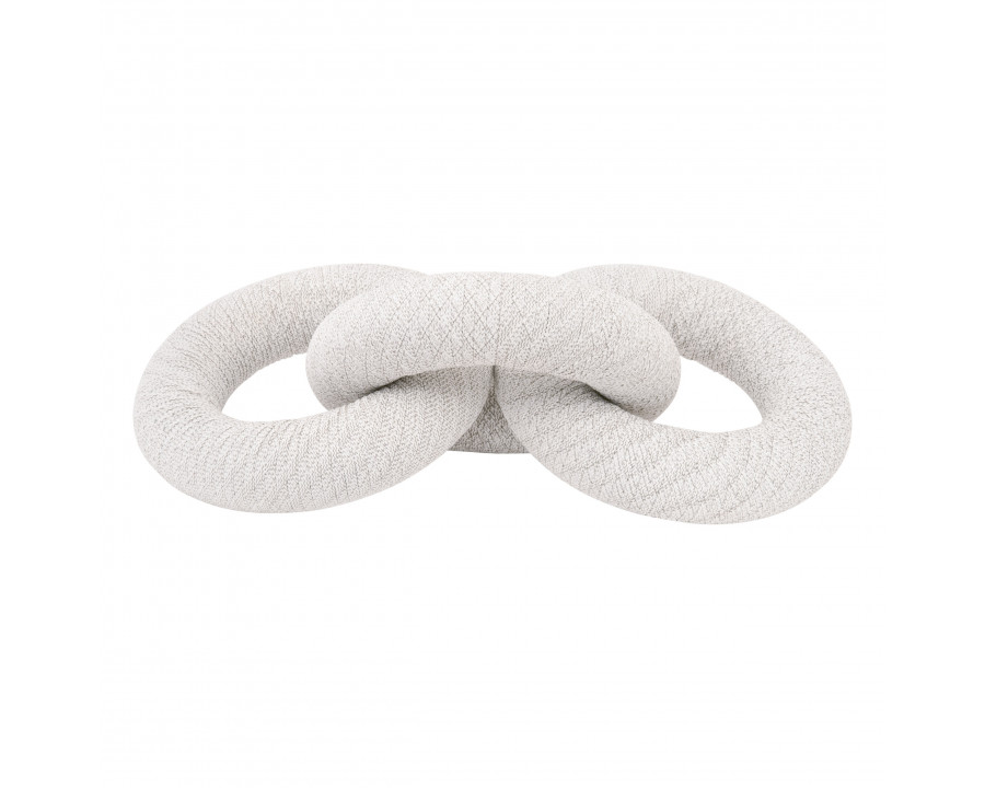 Essentials - Woven Crew Rope Link in White Speckle Flat Rope