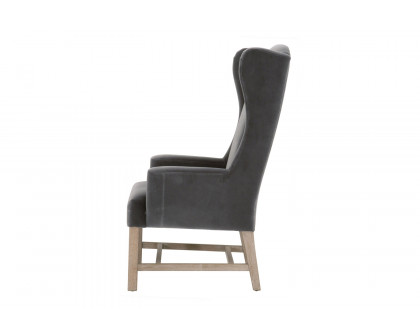 Essentials - Bennett Arm Chair in Dark Dove Velvet