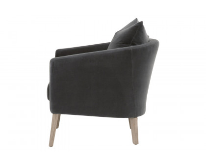 Essentials Gordon Club Chair - Dark Dove Velvet