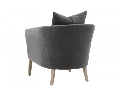 Essentials Gordon Club Chair - Dark Dove Velvet