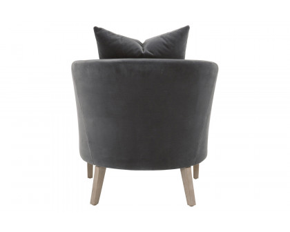 Essentials Gordon Club Chair - Dark Dove Velvet