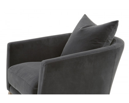 Essentials Gordon Club Chair - Dark Dove Velvet