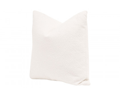 Essentials The Basic 22" Essential Pillow, Set of 2 - Performance Boucle Snow