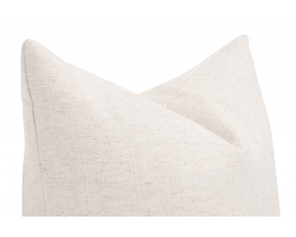 Essentials The Basic 22" Pillow Set of 2 - Performance Textured Cream Linen