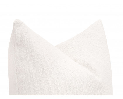 Essentials The Basic 26" Euro Pillow Set of 2 - Performance Boucle Snow