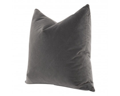 Essentials The Basic 26" Euro Pillow Set of 2 - Dark Dove Velvet