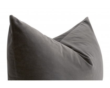 Essentials The Basic 34" Datch Pillow Set of 2 - Dark Dove Velvet