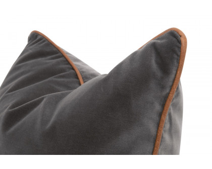 Essentials The Not So Basic 20" Essential Pillow, Set of 2 - Dark Dove Velvet