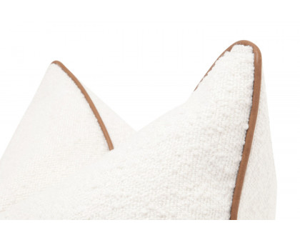 Essentials The Not So Basic 22" Essential Pillow, Set of 2 - Performance Boucle Snow